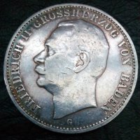 3 марки 1909 година Баден Германия сребро, снимка 2 - Нумизматика и бонистика - 40526149