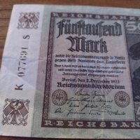 Райх банкнота - Германия - 5000 марки / 1922 година - 23612, снимка 3 - Нумизматика и бонистика - 33373416