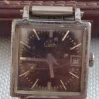 Стар дамски часовник ръчен с верижка LUCH USSR за КОЛЕКЦИОНЕРИ 39656, снимка 2 - Други ценни предмети - 43892650