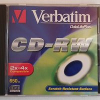 Презаписваеми дискове Verbatim CD-RW, снимка 2 - CD дискове - 32500813