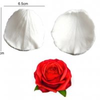 2 Обли листа листо за направа на роза цвете силиконов молд вейнър фондан торта декор , снимка 1 - Форми - 32722899