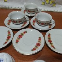 Стар български порцелан чашки за кафе барок , снимка 7 - Антикварни и старинни предмети - 42963030