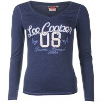  Lee Cooper Тениска Large Logo Long Sleeve T Shirt     , снимка 1 - Спортни екипи - 28493072