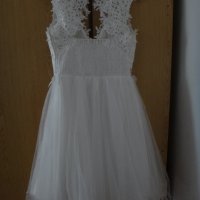 Булчинска/Сватбена рокля -  Официална/Елегантна бяла рокля, снимка 2 - Рокли - 33677693