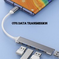 USB HUB/ЮСБ ХЪБ Type C с 4 порта , снимка 5 - Суичове - 43791669