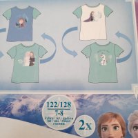 р-р 122-128см/7-8г Frozen комплект  тениски, снимка 2 - Детски тениски и потници - 40364902