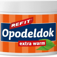 Балсам със затоплящ ефект при болка Refit Opodeldok Hot 200 ml с високо съдържание на естествени екс