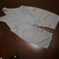 2-3г 98см  Гащеризон Материя памук Цвят сиво Без следи от употреба, снимка 1 - Детски панталони и дънки - 26750706