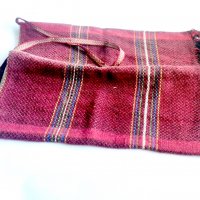 Стара тъкана торба от чийз Царско време 1930-те, снимка 4 - Антикварни и старинни предмети - 39778555