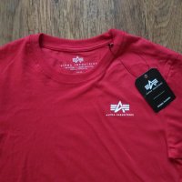 alpha industries 188505/328 speed red - страхотна мъжка тениска НОВА, снимка 3 - Тениски - 40251408