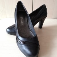 Дамски обувки на висок ток от естествена кожа , снимка 1 - Дамски елегантни обувки - 33196170