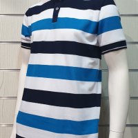 Нова мъжка моряшка блуза тип Lacoste, райе, копчета, пике, снимка 13 - Ризи - 32629301