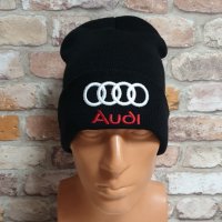Нова зимна шапка на автомобилната марка Ауди (Audi) с подгъв, снимка 7 - Шапки - 43280558