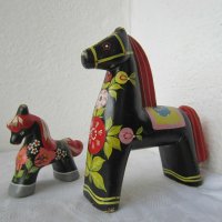 2 бр красиви кончета, кон коне декорация, ръчно оцветени, снимка 2 - Статуетки - 43240167