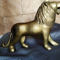 бронзова статуетка-лъв, снимка 4 - Антикварни и старинни предмети - 26547345