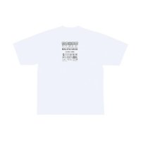 BALENCIAGA White Garde-Robe Care Label Logo Oversized Мъжка / Дамска Тениска size XS (М) и M (L), снимка 3 - Тениски - 42978941