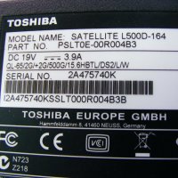 Лаптоп за части Toshiba Satellite L500D номер 2, снимка 2 - Лаптопи за дома - 27735926