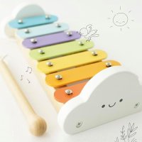 Нова Цветна Дървена Музикална Играчка за Деца 18+ Месеца - Образователна, снимка 3 - Музикални играчки - 43381360