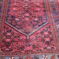 Ръчно тъкан вълнен Ирански килим.Антика за ценители., снимка 6 - Килими - 43698515