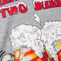 Нова мъжка тениска с трансферен печат Two Beer or not Two Beer, бири, алкохол, снимка 6 - Тениски - 28263499