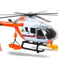 Спасителен хеликоптер със звуци и светлини, снимка 2 - Влакчета, самолети, хеликоптери - 43102358