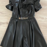 Кожена рокля Moschino, снимка 1 - Рокли - 43282887