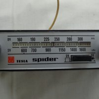 Ретро авто радио марка TESLA  Spider TYP 2105B монтирано в Шкода 100S, 105/120 Не работещо, снимка 1 - Аксесоари и консумативи - 36923531