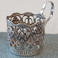 Сребърен немски подстакан-сребтрна чаша,сребро 800, снимка 1 - Чаши - 43090478