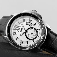 Мъжки часовник 019, черен, с дата, снимка 3 - Мъжки - 27902710