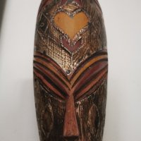 Африканска  маска Ашанти от Гана, снимка 4 - Антикварни и старинни предмети - 37296372