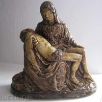 2 бр.  ПИЕТА  фигура, пластика, статуетка Исус Религия Микеланджело, снимка 6 - Статуетки - 28949493