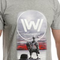 Нова мъжка тениска с дигитален печат на сериала Westworld (Западен свят), снимка 2 - Тениски - 37670057