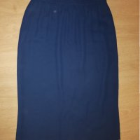 Нова шифонена пола в тъмно син цвят, снимка 1 - Поли - 31978186