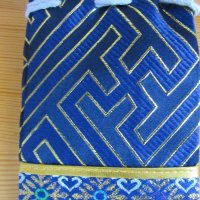 Традиционна торбичка тип пунгия от плат DELL от Монголия-3, снимка 11 - Други ценни предмети - 28727238