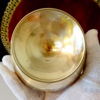 Старинна бронзова чаша за коняк,бренди. , снимка 6 - Антикварни и старинни предмети - 34568886