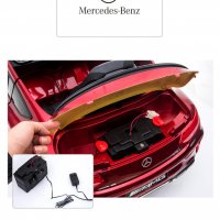 Акумулаторна кола Mercedes Benz C63 AMG, 12V, с меки гуми,, снимка 8 - Детски велосипеди, триколки и коли - 33329609