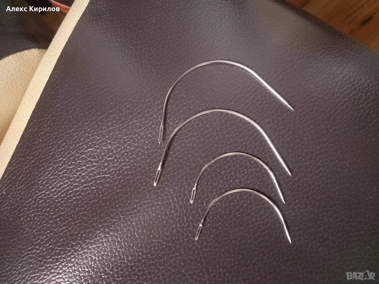 Игли за шиене на кожи,коса перуки и др., снимка 1