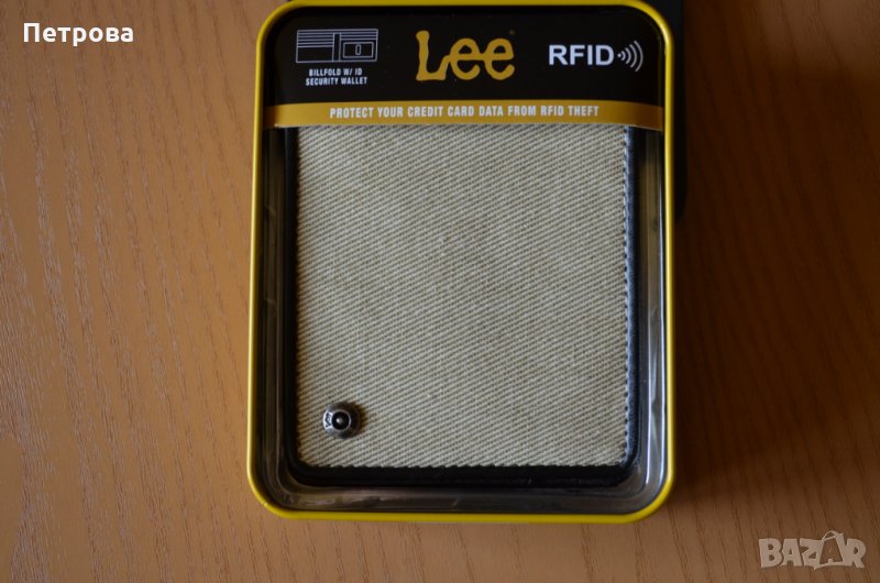 Lee Billfold с RFID защита хоризонтален портфейл, снимка 1