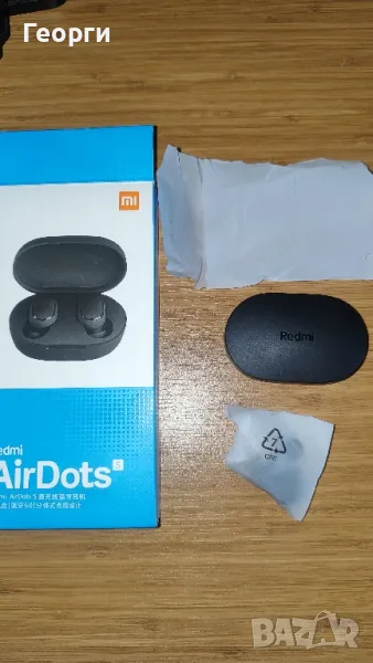 Оригинални Слушалки Redmi Airdots S - нови, лявата не работи, пълен комплект + кабел за зареждане., снимка 1