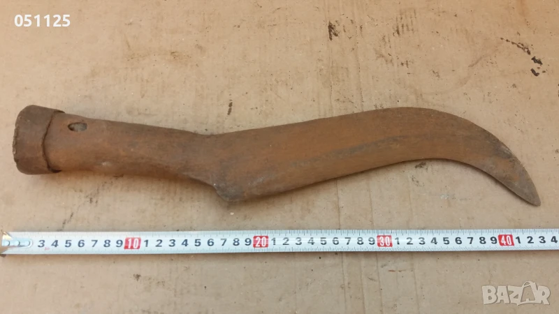 отличен кован възрожденски косер, секира сатър , снимка 1