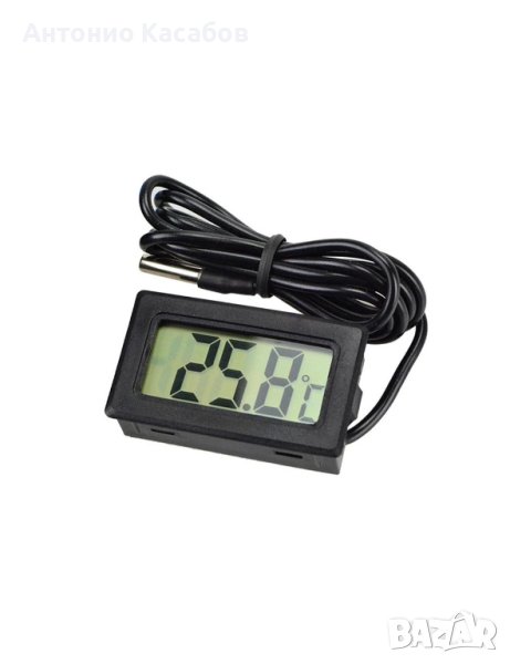 Електронен термометър с LCD дисплей и сонда 1м, снимка 1
