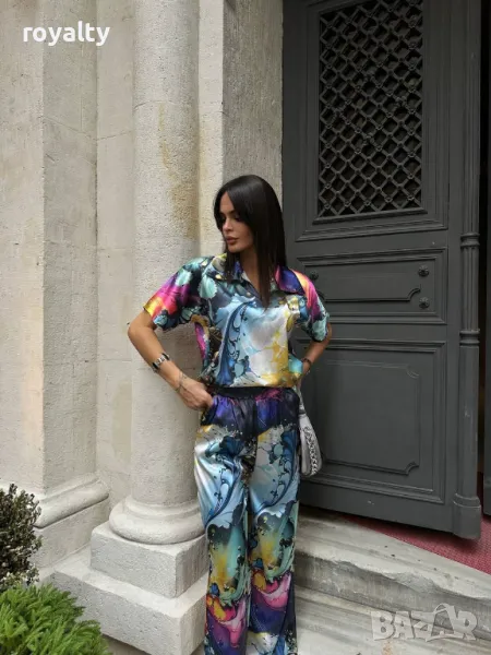 Дамски комплекти със сатен Два цвята , снимка 1