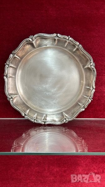 Посребрена чиния, снимка 1
