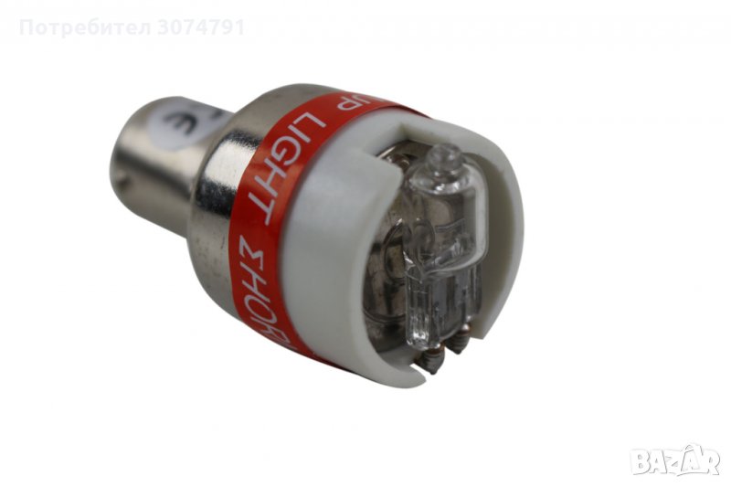 Крушка с Вграден Зумер Мелодия Задна Заден Ход 12V BA15S P21W, снимка 1