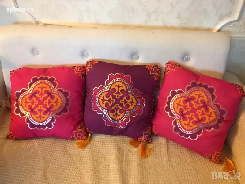 Декоративни възглавници 3 броя 40х40 см, снимка 1