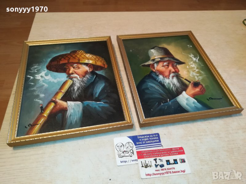 SMOKERS-ENGLAND-КАРТИНИ ОТ АНГЛИЯ-235лв ЗА 1бр-МАСЛЕНИ БОИ 2211211619, снимка 1