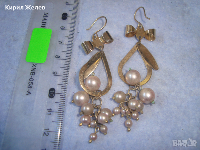 ПОЗЛАТЕНИ ПЕРЛЕНИ РЕТРО АРТ ОБЕЦИ ВИНТИДЖ СТИЛ 9116, снимка 1