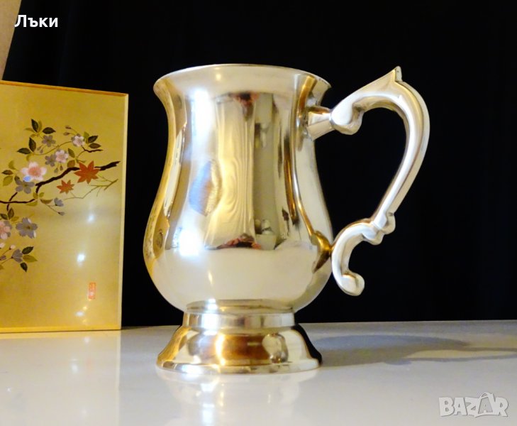 Английска бронзова халба,чаша,бокал, снимка 1