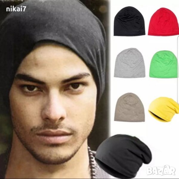мъжка шапка тип висулка издължена от зад 4ри сезона 6 цвята, снимка 1