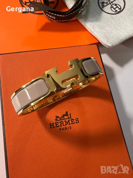 Бежова гривна Hermes, снимка 1